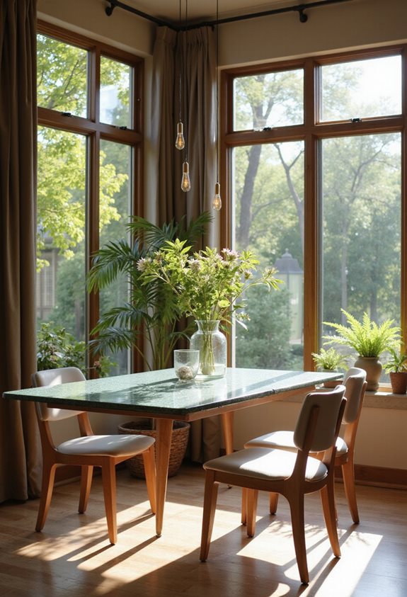 floating tables create space