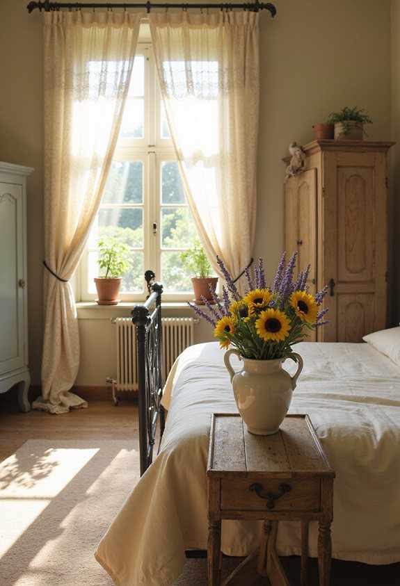 fresh flowers enhance decor