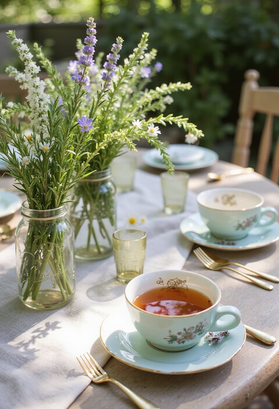 fresh herbs for decor