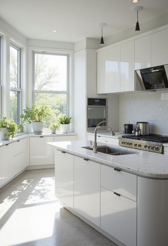 futuristic smart kitchen integration