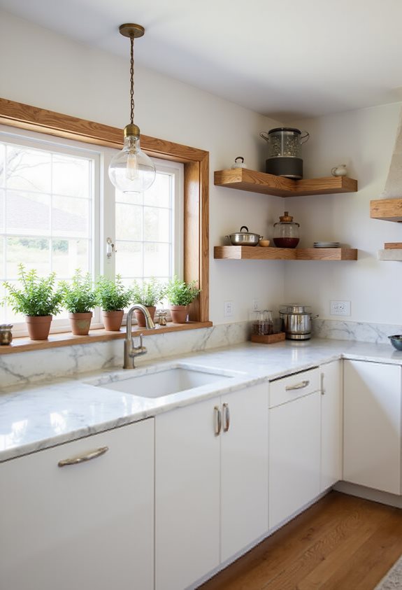 glossy white warm wood