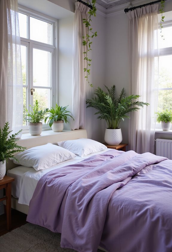 green plants soften decor