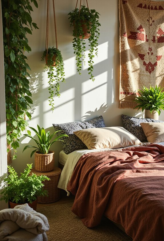 infuse your bedroom with greenery