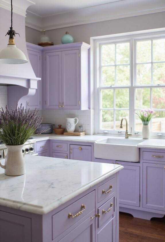 lavender hues promote serenity