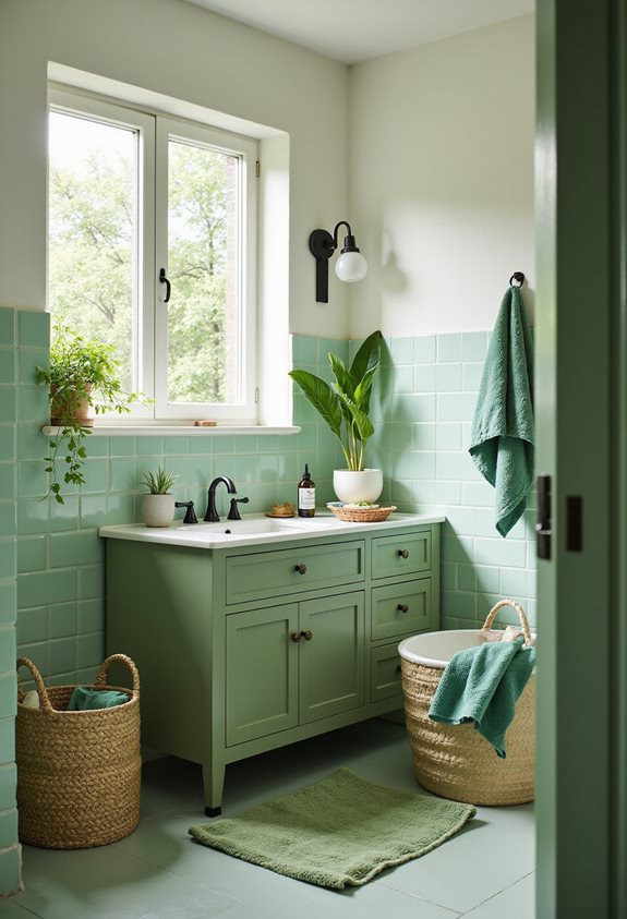 layer green shades creatively