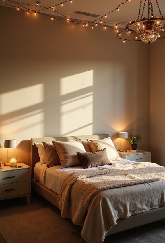 layered lighting for coziness