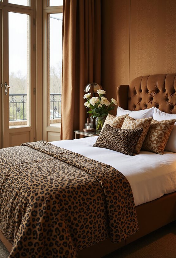 leopard print bedding style