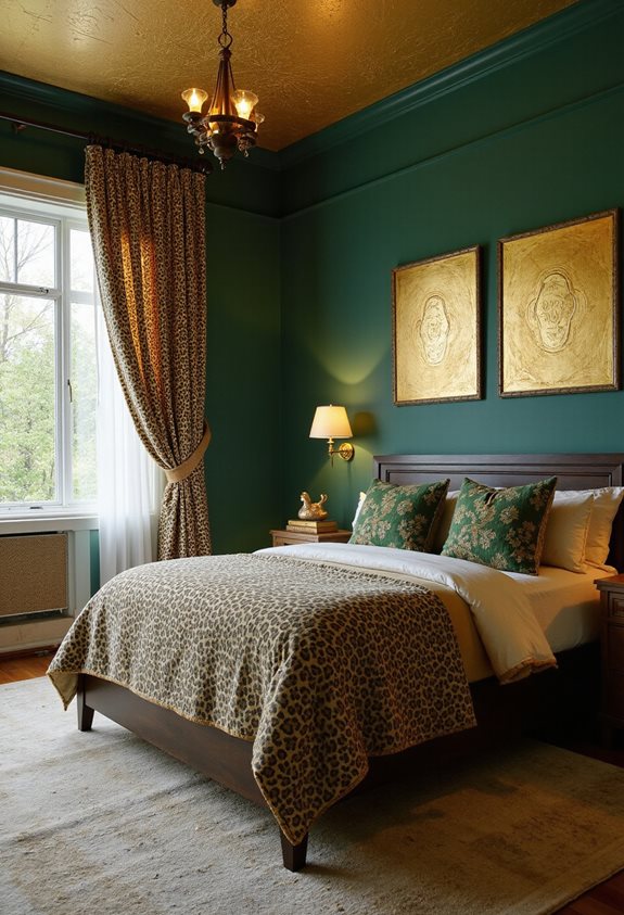 leopard print curtain combinations