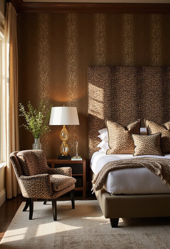 leopard print furniture styling