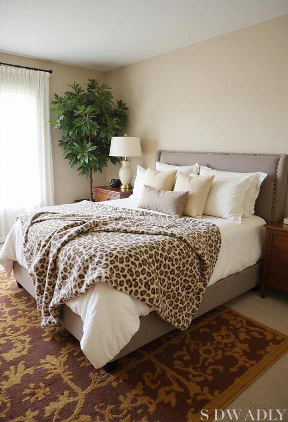leopard print meets neutral tones