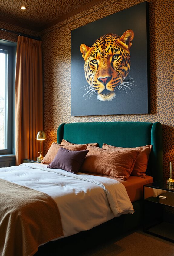 leopard print wall art