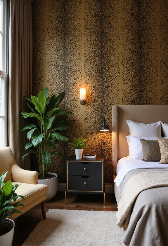 leopard print wall statement