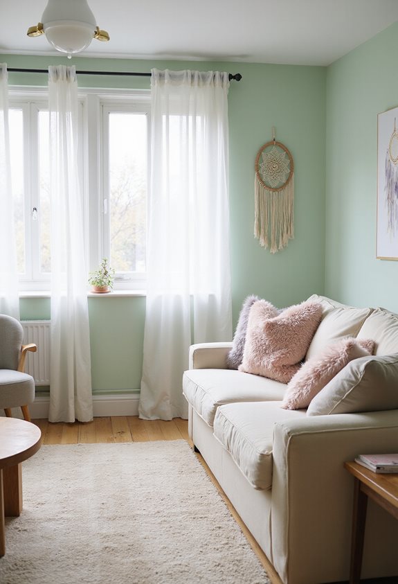 light colors enhance spaciousness