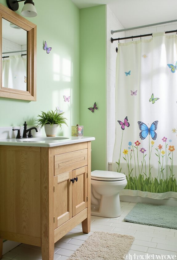 magical garden bathroom theme