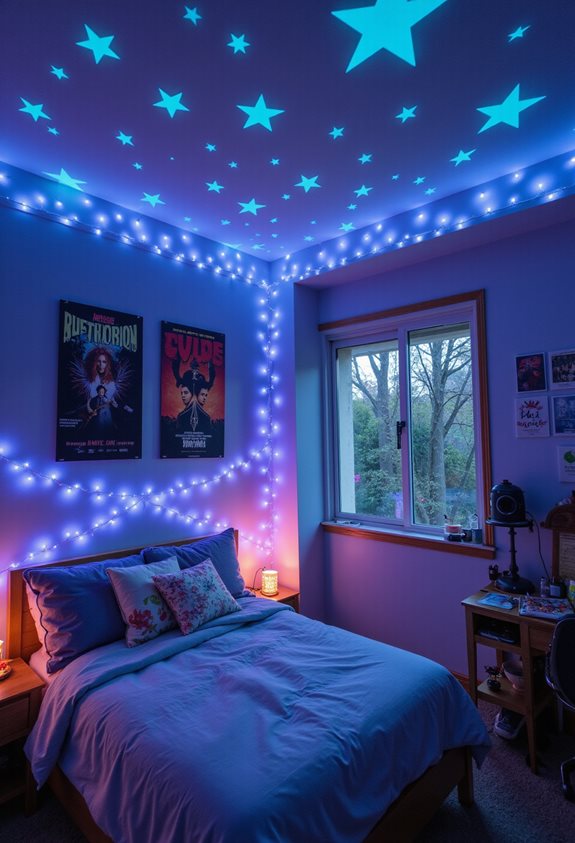magical nighttime bedroom decor
