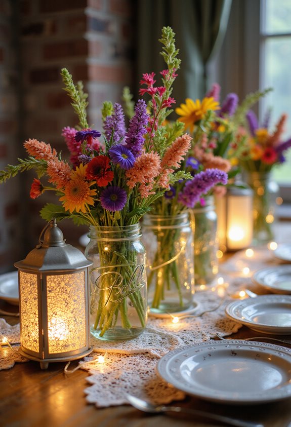 mason jar tea party d cor