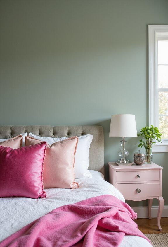 matte walls glossy accents