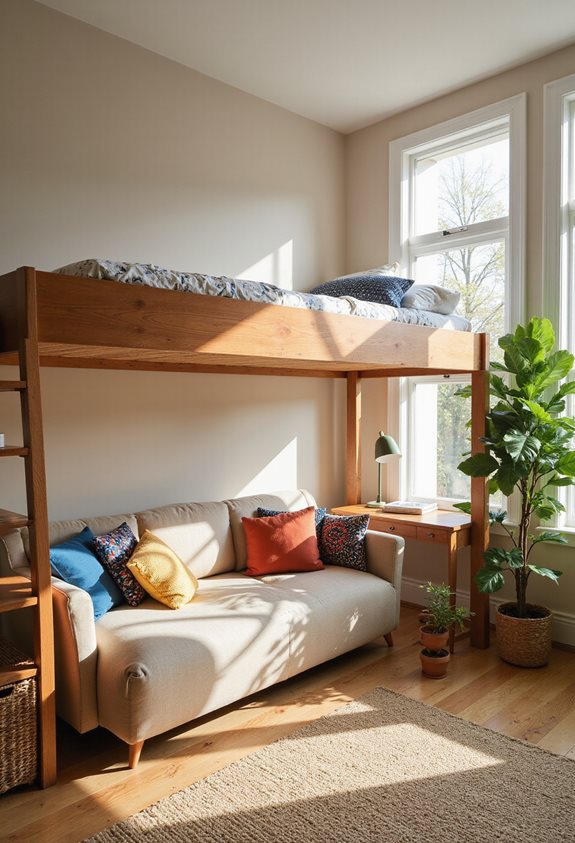 maximize space with lofts