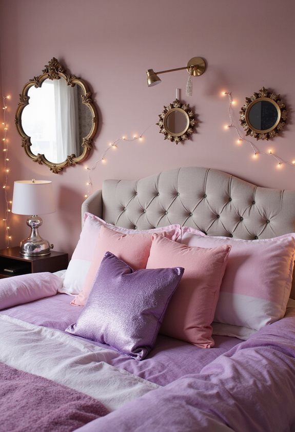 metallic accents enhance colors