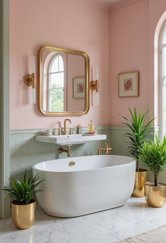 metallic accents enhance colors