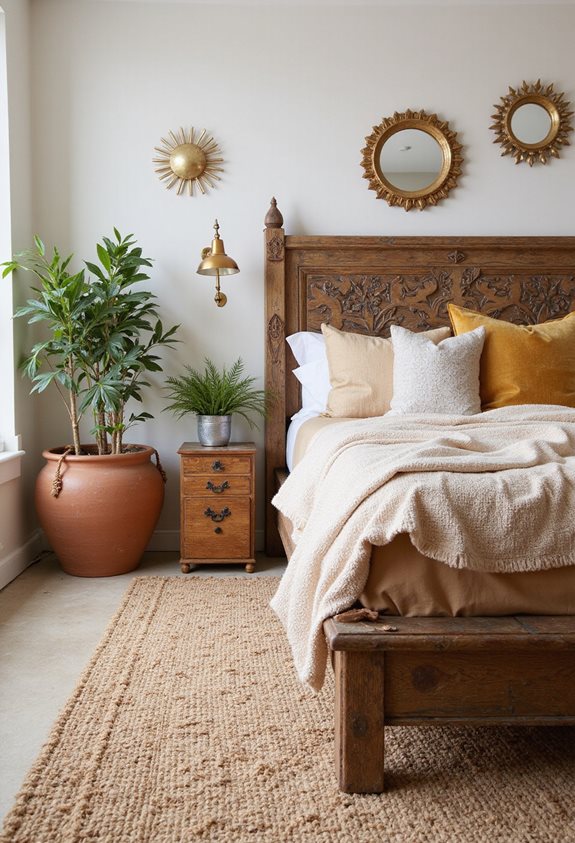 metallic and natural blend