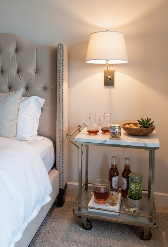 mini beverage snack station