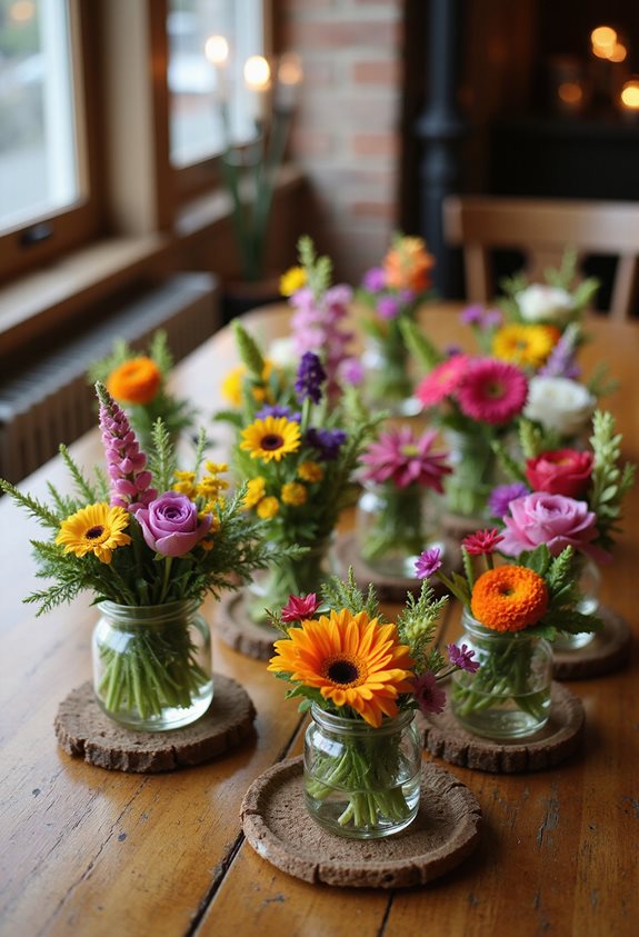 mini bloom bar centerpieces