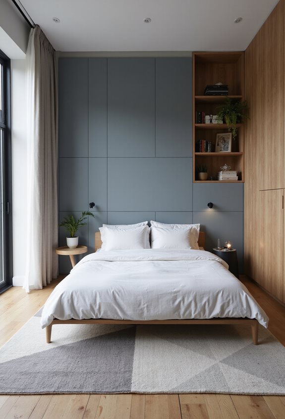 modern boys minimalist bedroom