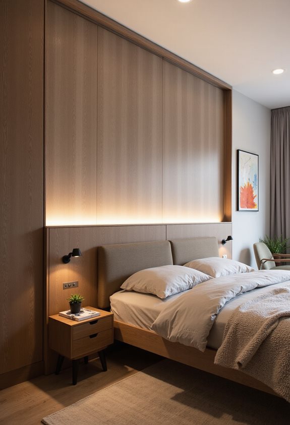 murphy bed maximizes studio space