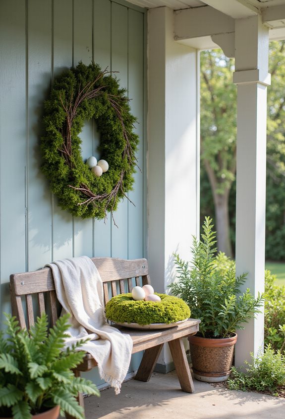 natural decor with twigs