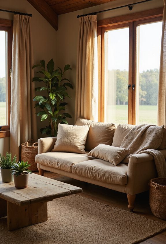 natural fabric texture blend