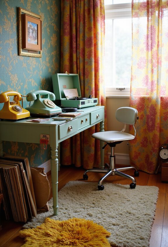 nostalgic retro desk aesthetic