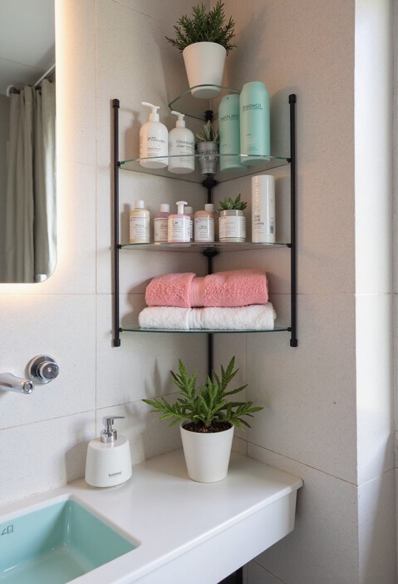 organized oasis with shelves