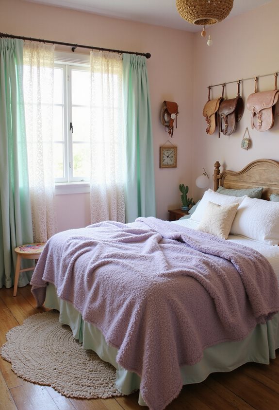 pastel colors soften western style