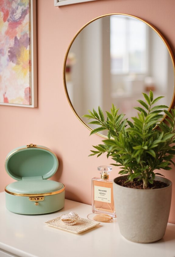 personalized cozy vanity decor