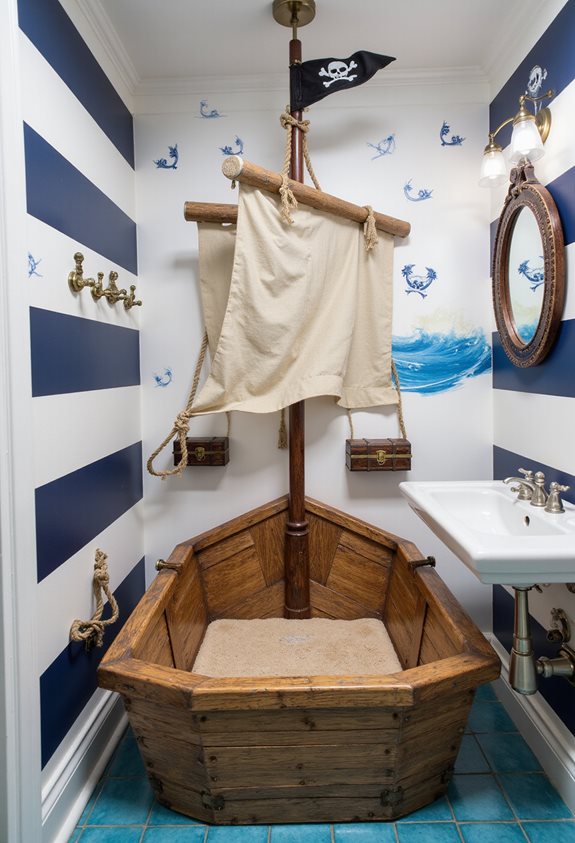 pirate themed bathroom decor