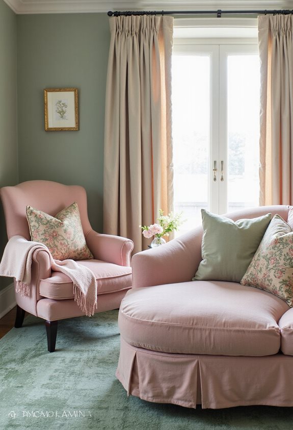 plush pink seating ideas