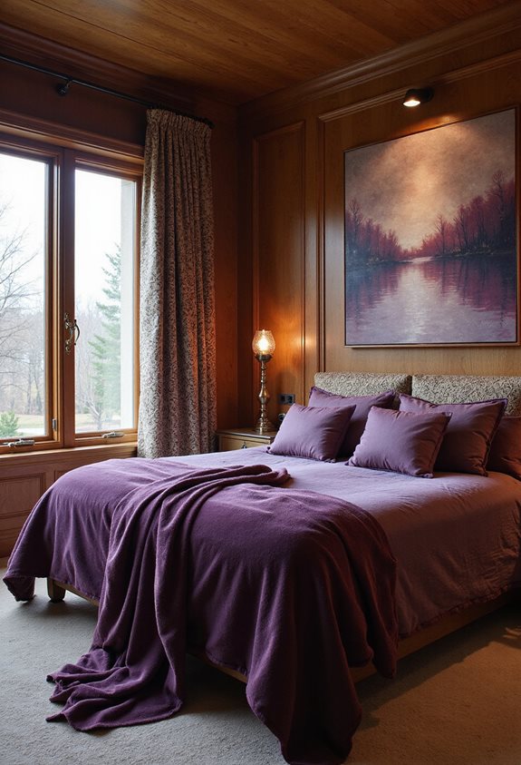 purple and brown decor impact