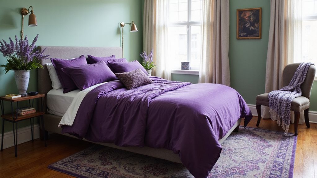 23 Purple and Green Bedroom Ideas
