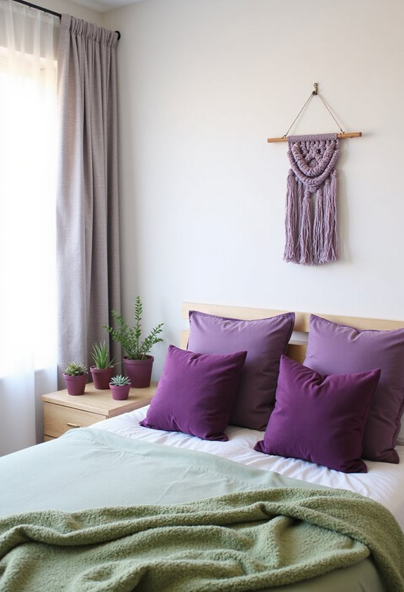 purple and green diy crafts