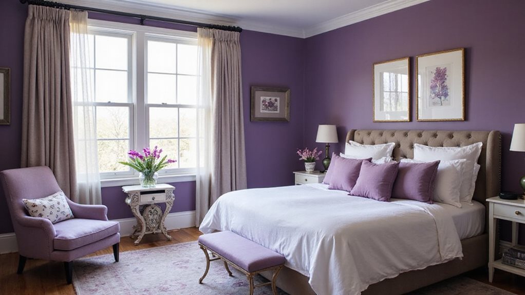 25 Purple and White Bedroom Ideas