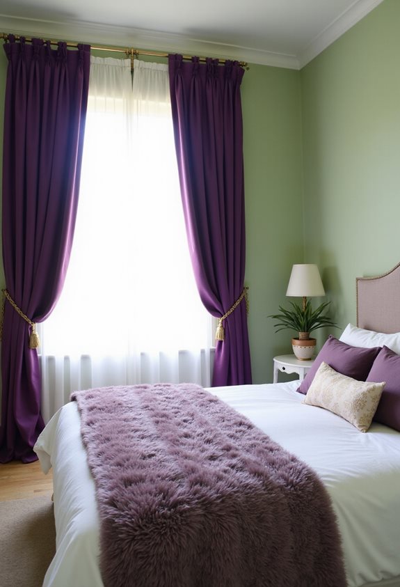 regal purple soft green