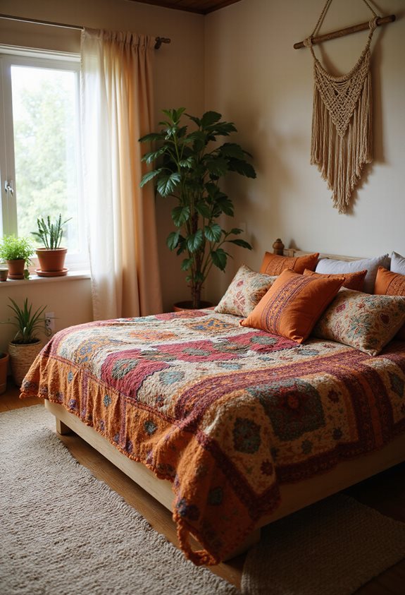 relaxed low platform bed