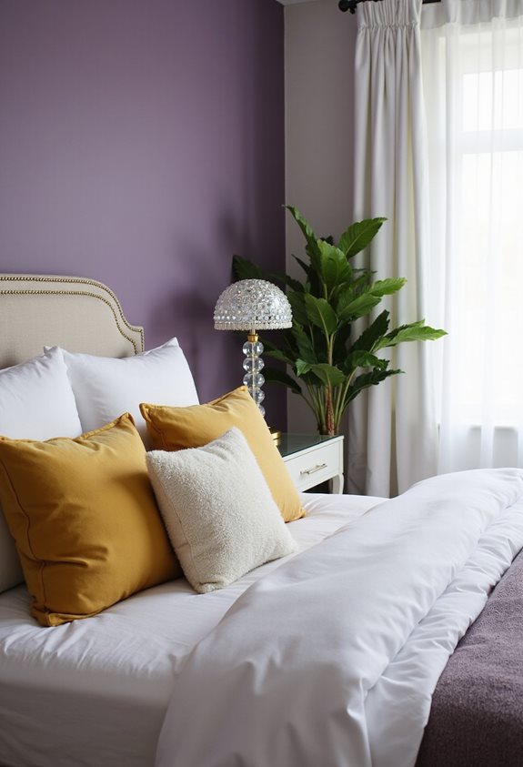 romantic purple white combinations