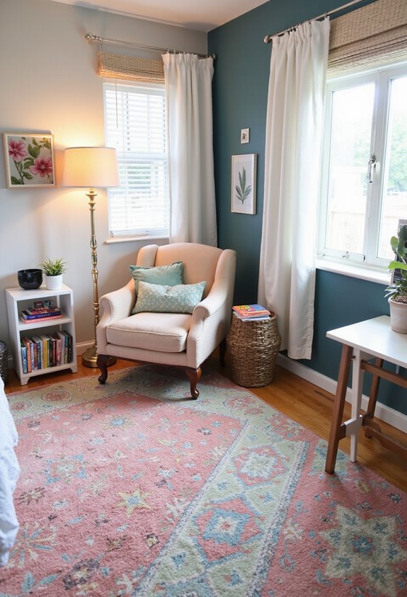 rugs create cozy zones