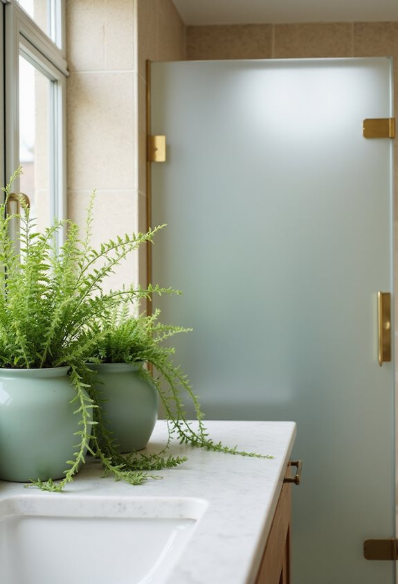 sage green planters enhance tranquility