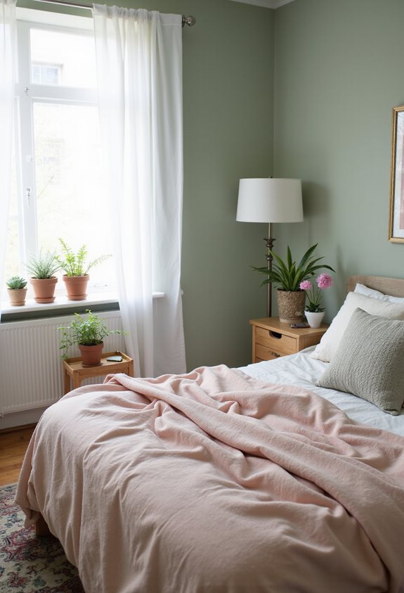 sage green promotes relaxation