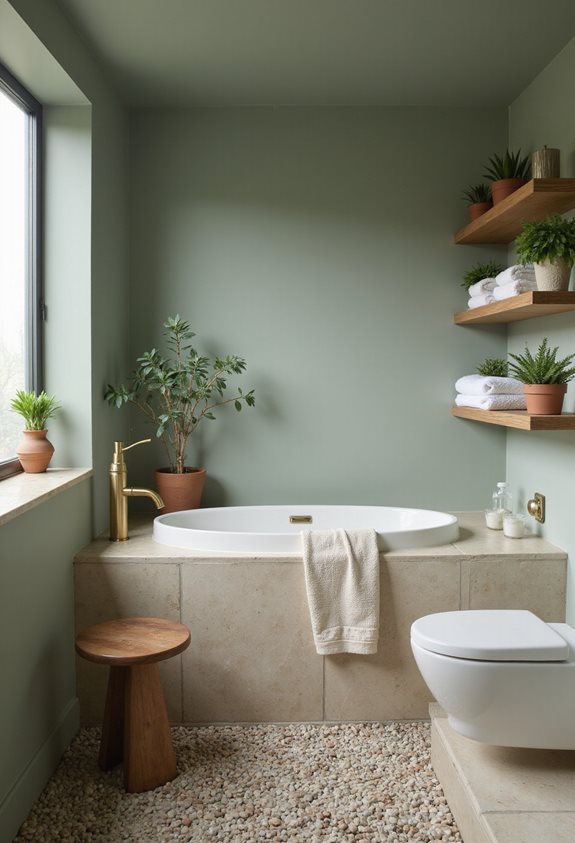 sage green spa sanctuary