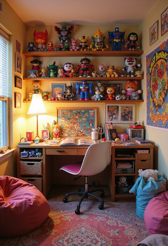 showcase nostalgic toy collection