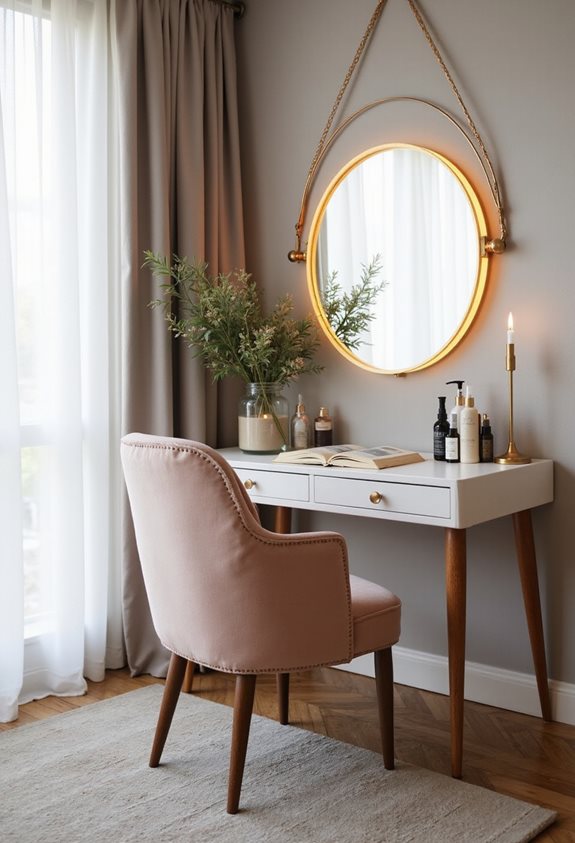 stylish and comfortable vanity chairs